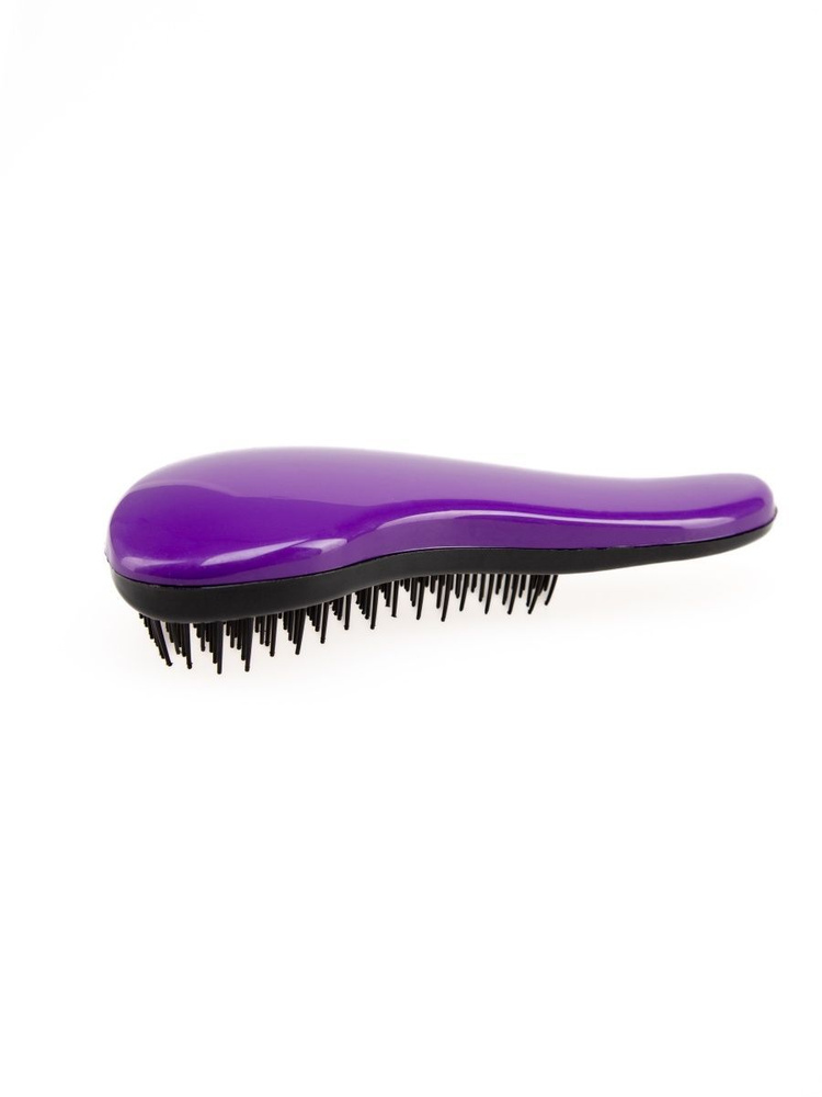 Расческа для волос массажная маленькая женская фиолетовая  #1