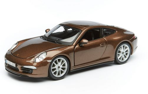 Машинка металлическая Бураго (Bburago) 1/24 Collezione (A) w/o stand - Porsche 911 18-21065 коричневый #1