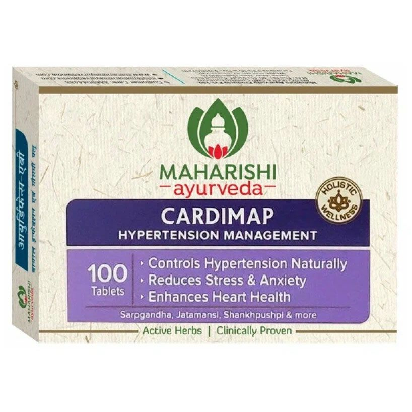 Кардимап Махариши (Cardimap Maharishi), при гипертонии, стенокардии и аритмии, 100 таб.  #1