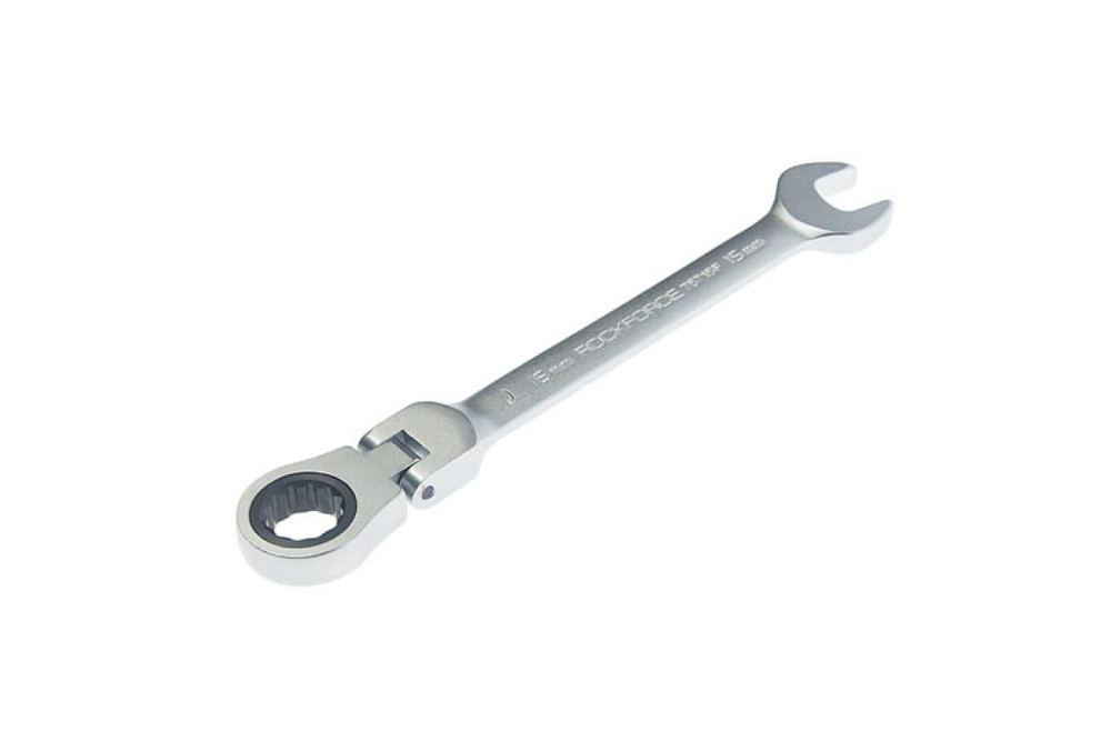 Ключ комбинированный трещоточный с шарниром 15мм #1