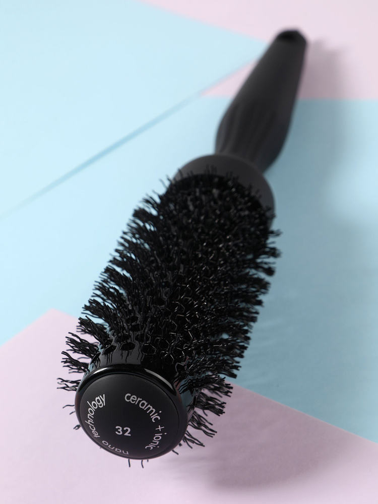 Gressio, Профессиональная расческа брашинг с ионизацией для укладки и выпрямления волос, с откидным хвостиком, #1