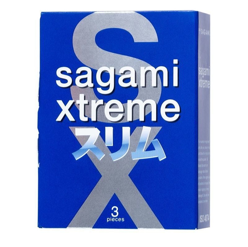 Розовые презервативы Sagami Xtreme Feel Fit 3D - 3 шт. #1