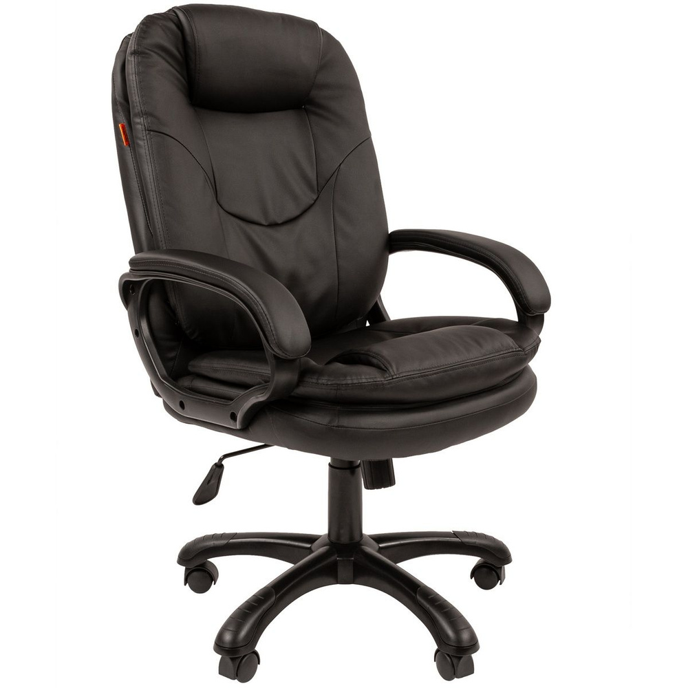 Офисное кресло, кресло руководителя CHAIRMAN 668, экокожа, черный  #1