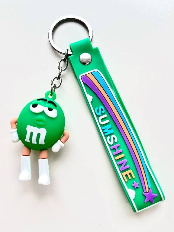 Брелок игрушка на ключи M&M Зеленый #1