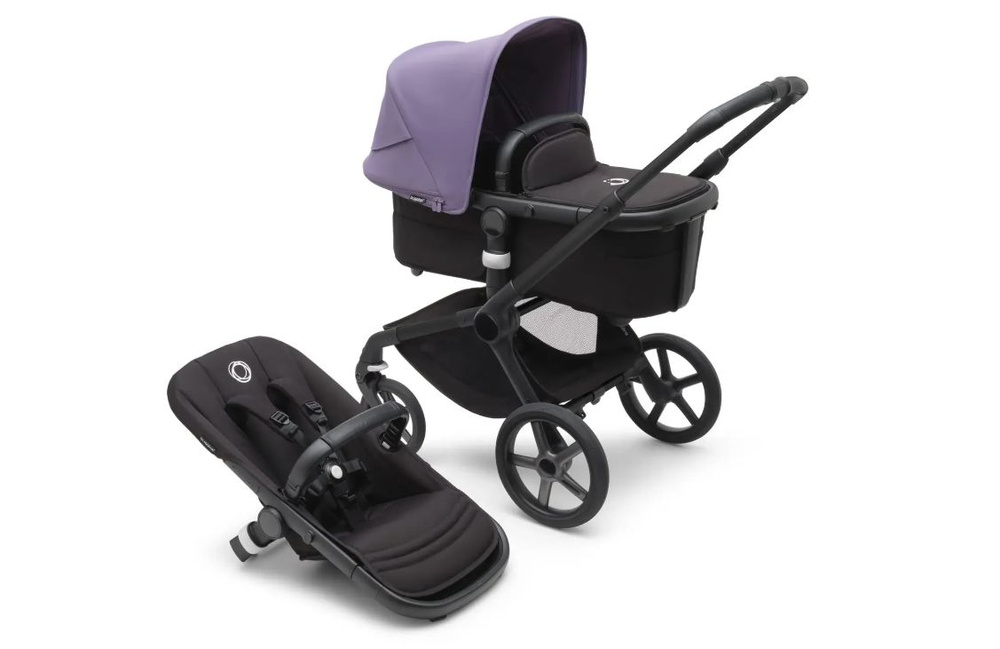 Коляска Bugaboo Fox 5 Black/ midnight black/Astro purple #1