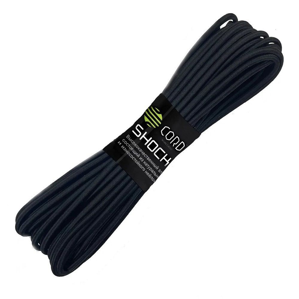 Паракорд Elastic Nylon Shock Cord 3mm 10m (black) #1