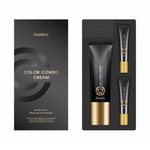 Deoproce Крем COLOR COMBO CREAM SPECIAL SET SPF50+ PA+++ #21 NATURAL BEIGE, 40г/5г/5г #1