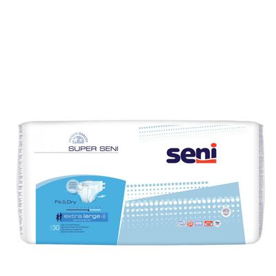 Подгузники для взрослых Super Seni Extra Large (№4), объем талии 130-170 см, 30 шт.  #1