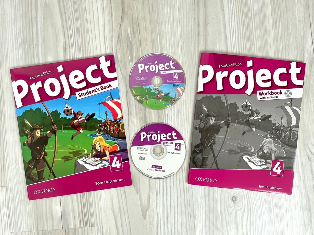 Project 4 (Fourth Edition) Комплект-Учебник+Рабочая Тетрадь+Диск.