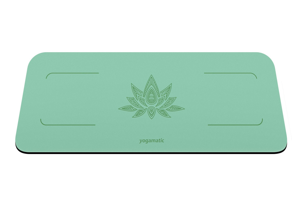 Мини коврик для йоги йога пад нескользящий под колено АРТ Йогаматик Yoga Pad Mint  #1