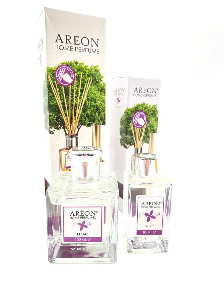 Освежитель воздуха (Ароматизатор) диффузор (Lilac/сирень - 150 мл) "AREON" Home Perfume Sticks (гель, #1