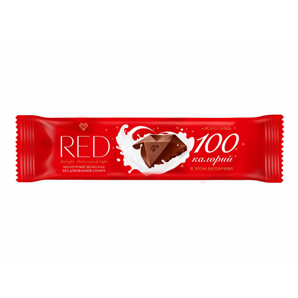 Шоколад Red молочный без сахара, комплект: 10 упаковок по 26 г  #1