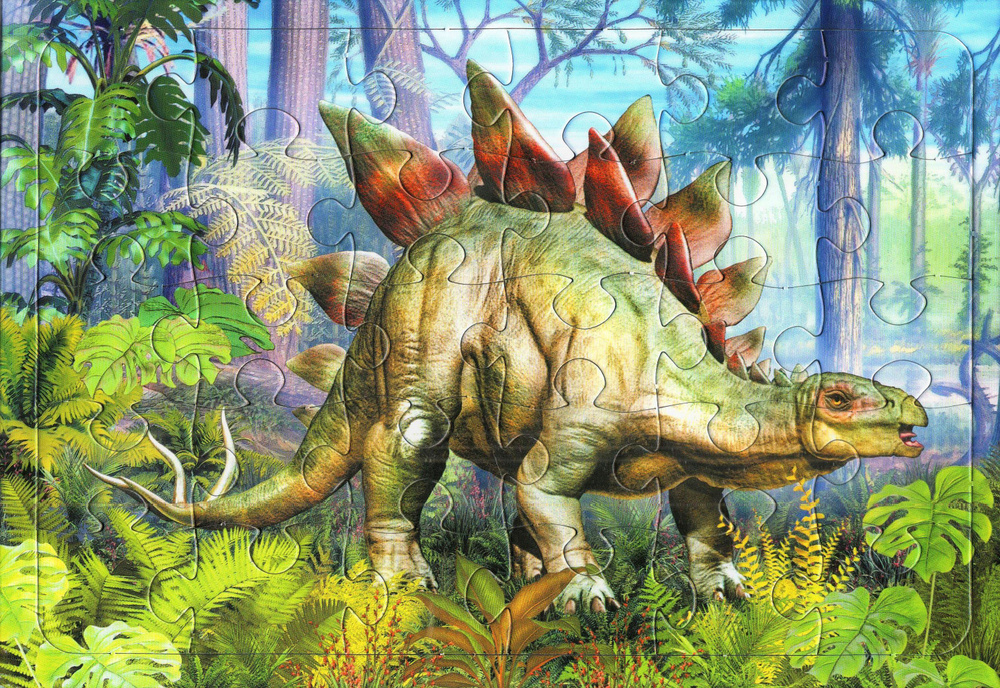 Пазл Динозавр Стегозавр 30 элементов #1