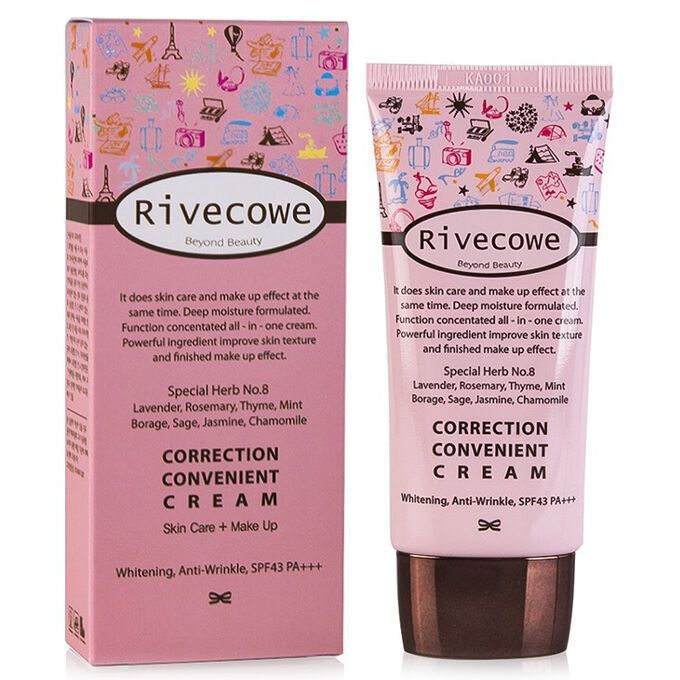 RIVECOWE Beyond Beauty Correction Convenient Cream Корректирующий СС крем SPF 43 РА+++, 40мл.  #1