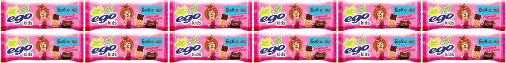 Батончик EGO kids злаковый молочный шоколад, комплект: 12 упаковок по 25 г  #1