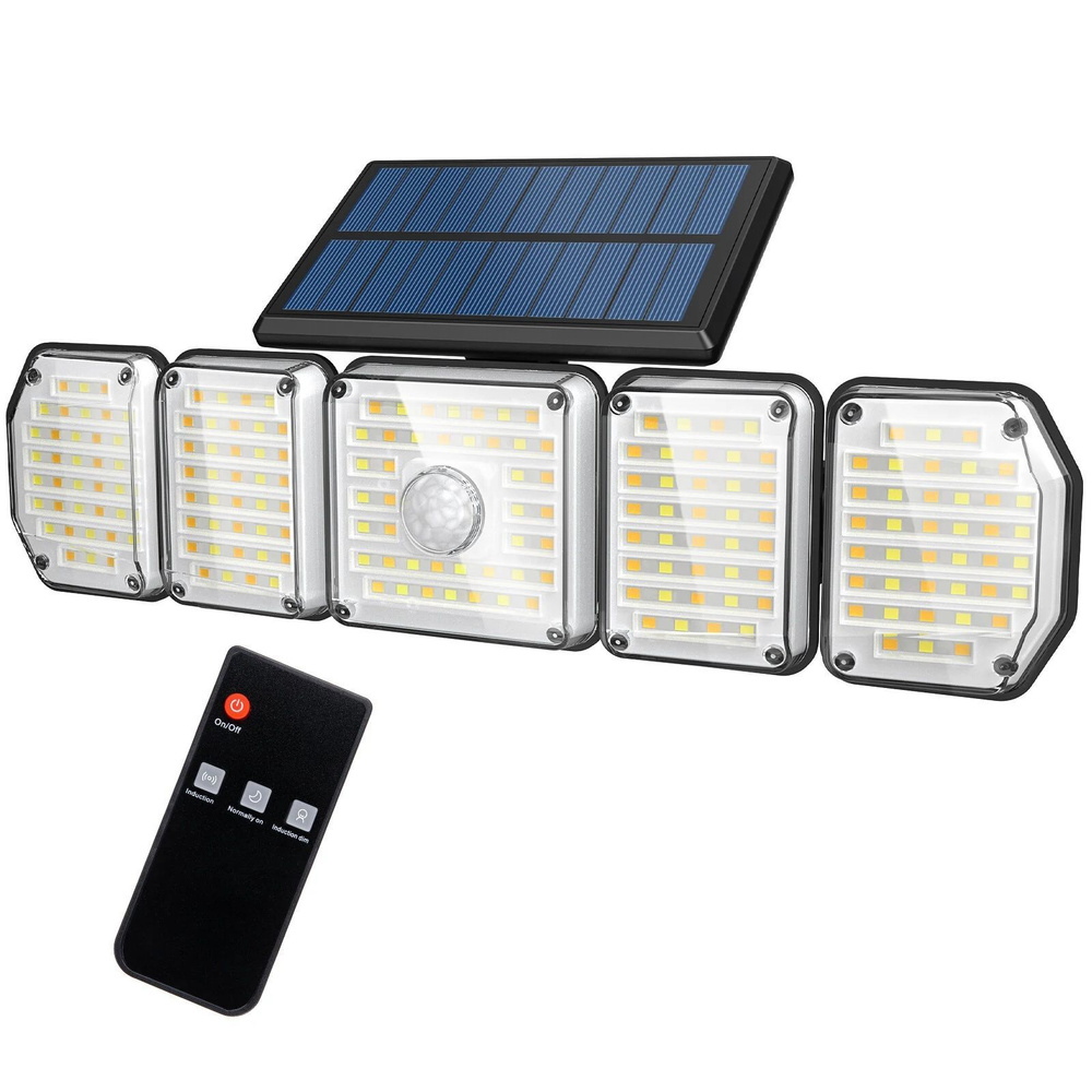 Светильник уличный настенный, на солнечной батарее Somoreal SM-OLT2 214 светодиодов, с регулируемыми #1