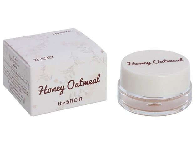 The Saem Отшелушивающий скраб для губ с медом и овсяной мукой Honey Oatmeal Lip Scrub  #1