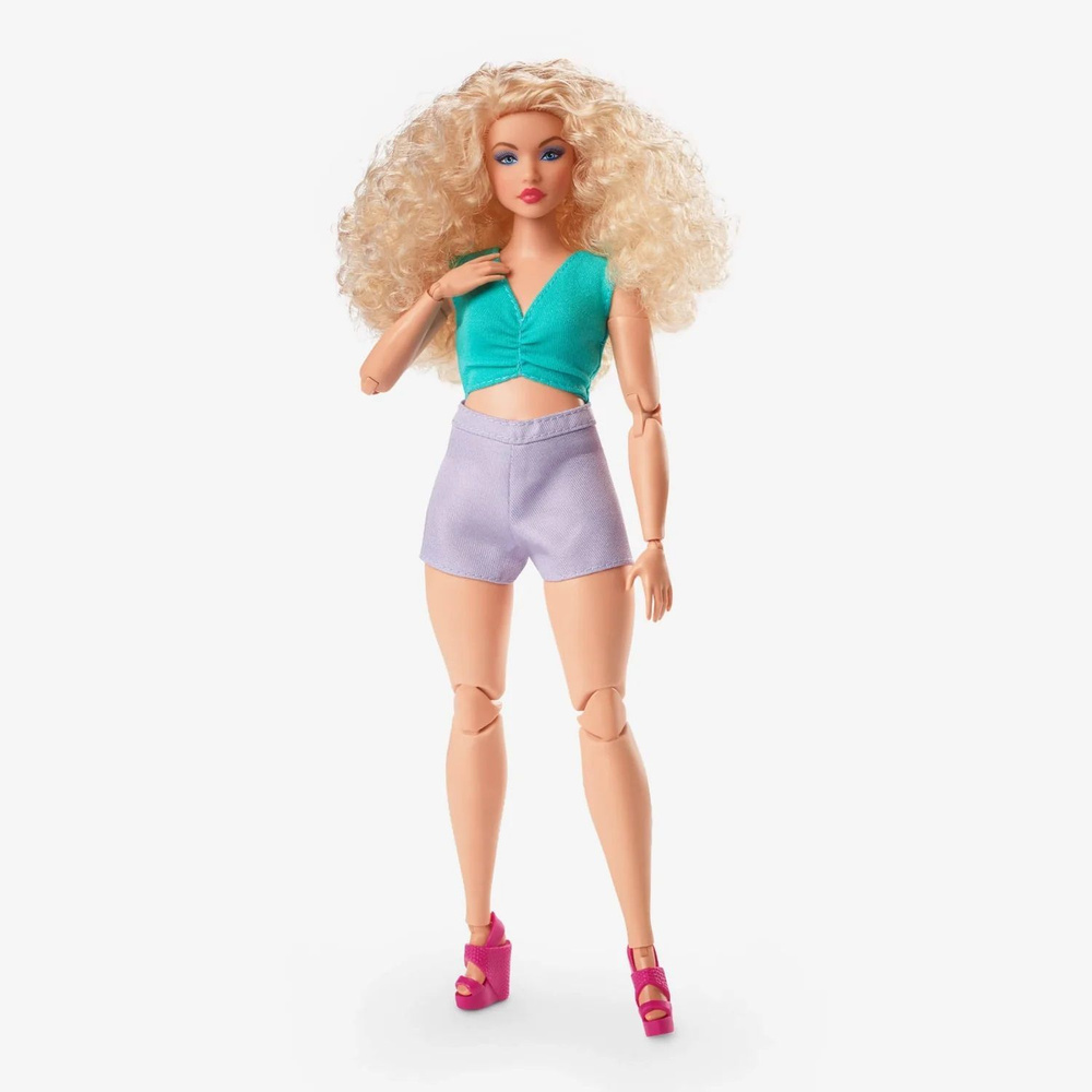 Кукла Barbie Looks Doll Curvy, Curly Blonde Hair (Барби Лукс Пышная Блондинка с кудрявыми волосами)  #1