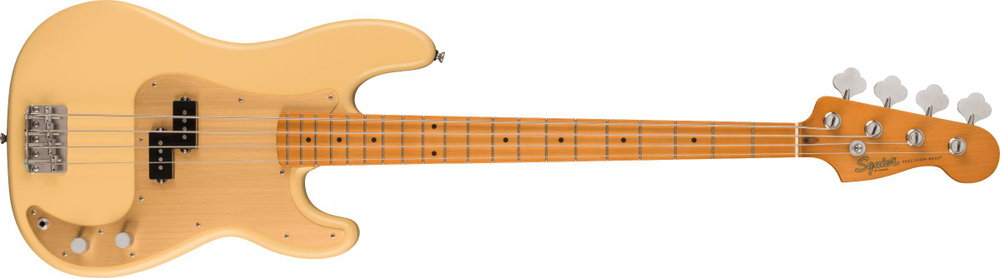 Fender Бас-гитара Vintage Edition, кленовый гриф_Satin Vintage Blonde 4-струнная, корпус Ньятон 4/4  #1