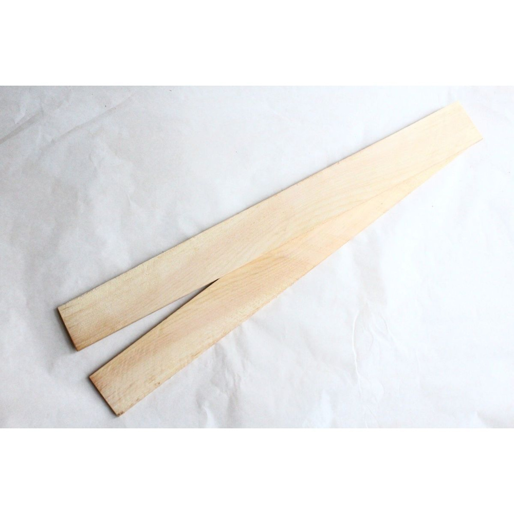 Ольха, брусок деревянный 530х50х5-6мм, тонкая заготовка для творчества, третий сорт  #1