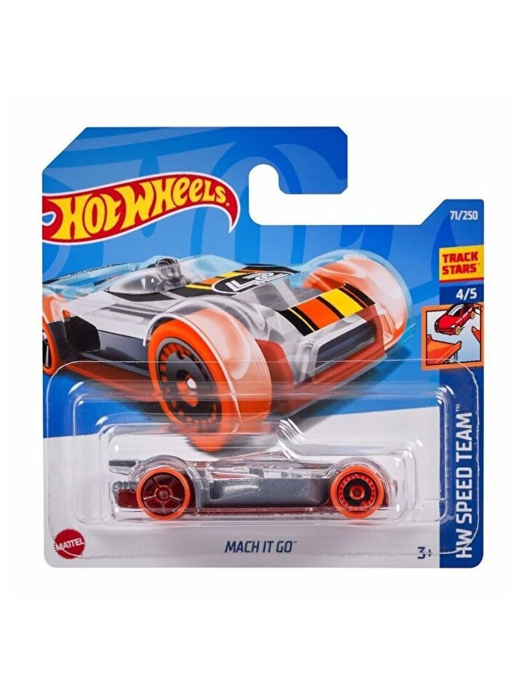 HCW90 Машинка металлическая игрушка Hot Wheels коллекционная модель MACH IT GO серый  #1