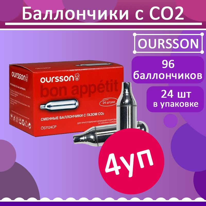 Набор из 96 шт баллончиков Oursson, OS1124CP/S #1