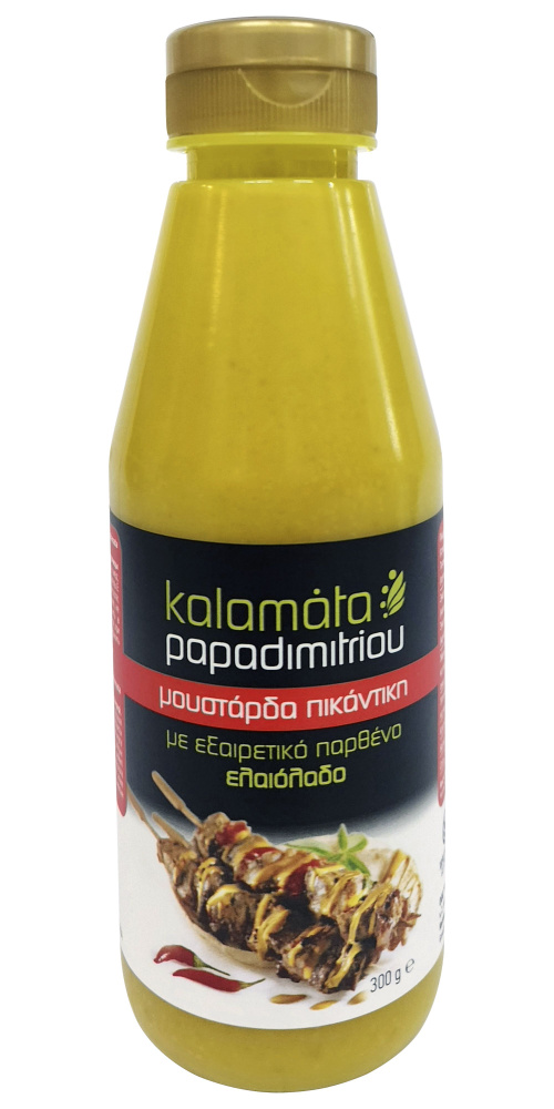 Острая горчица для шашлыка с оливковым маслом и бальзамическим уксусом, "Papadimitriou", Spicy mustard #1