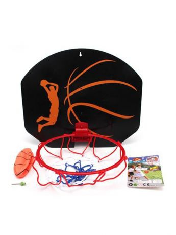 Набор для игры в баскетбол; щит 35х29 см. кольцо 21, 5 см., мяч 12 см., игла сталь  #1