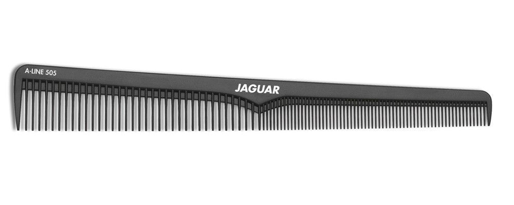 Расческа рабочая JAGUAR Ionic A-Line, комбинированная, скошенная, 18.4 см, антистатическая, черная A505 #1