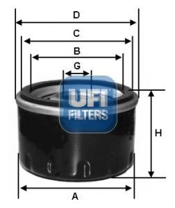 UFI Фильтр масляный арт. FAVO1-|UF|-23.133.00///1 #1