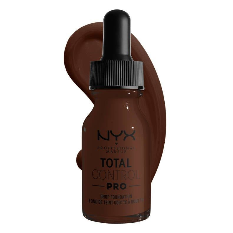 Тональная основа NYX PROFESSIONAL MAKEUP TOTAL CONTROL PRO DROP FOUNDATION, 25, DEEP EBONY  #1