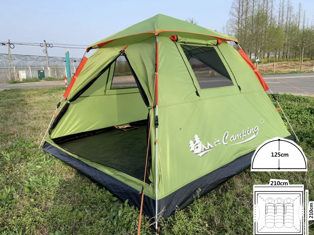 Палатка Туристическая Автоматическая Mir Camping 3-местная / Кемпинговая палатка Мир Кэмпинг ART-930, #1