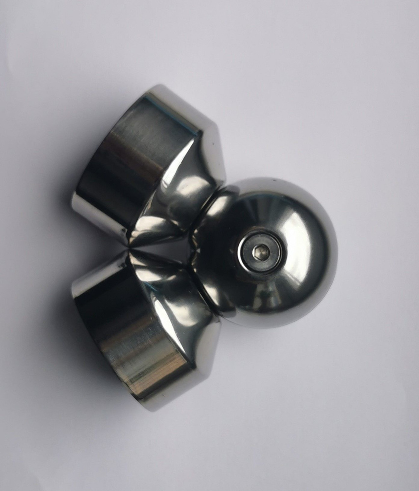 Универсальный поворотный шарнир для круглого поручня, диаметр 50мм, усиленный металл 0,8мм  #1