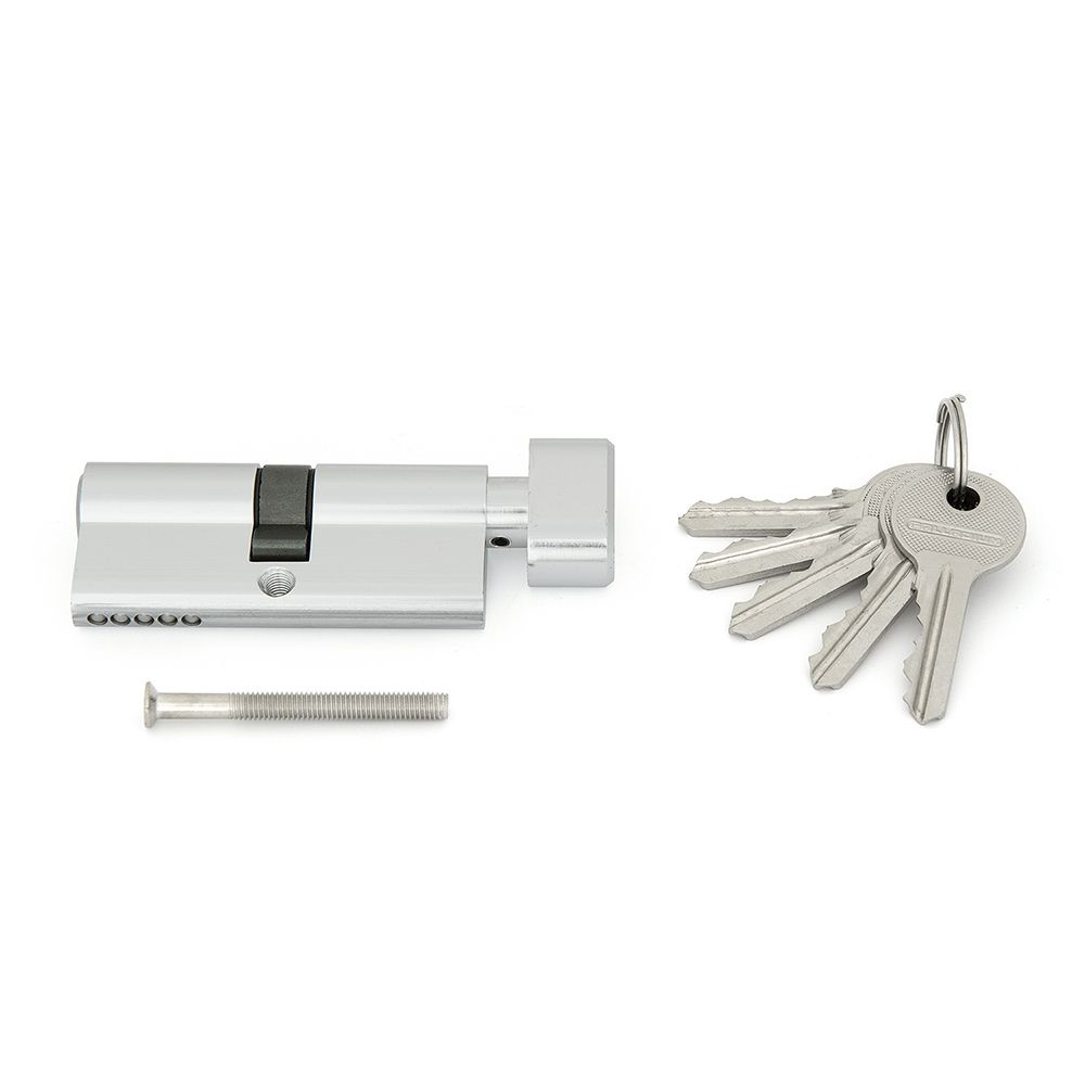 Цилиндр для замка AL 70 T01 ключ-завертка хром, 1 комплект в заказе  #1
