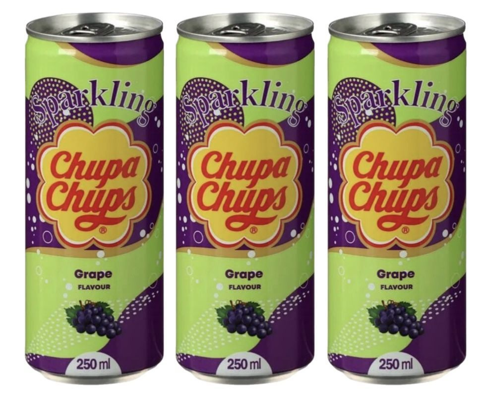 Напиток газированный Chupa Chups Grape Flavour (Корея) 250 мл х 3 шт #1