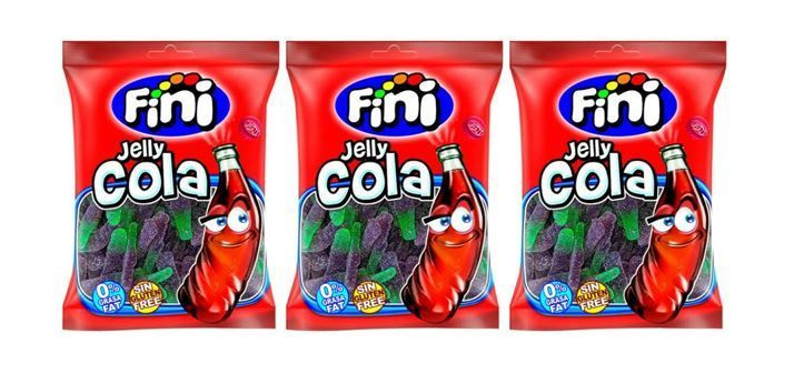 Мармелад жевательный Fini Cola / Фини Кола бутылочки в сахаре, 3 шт * 90 гр, Испания  #1