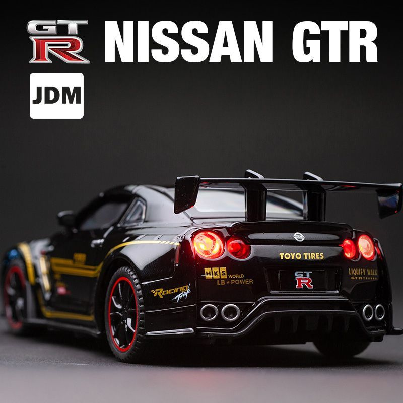 DIECAST CAR 1:32 Коллекционная металлическая машина NISSAN GTR R35 #1