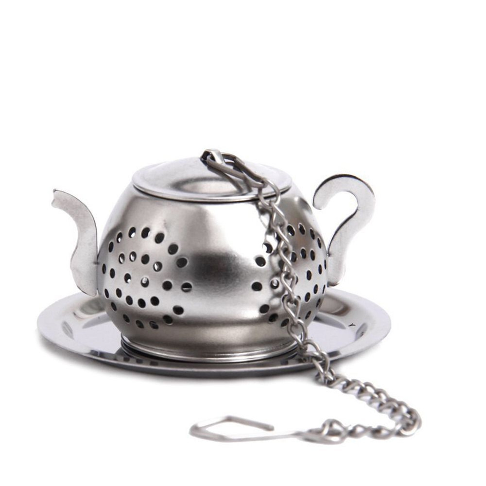 Заварочное ситечко для чая в форме чайника, на цепочке #1