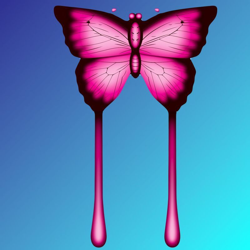 Большой воздушный змей "Бабочка" для мальчиков и девочек, цвет розовый, Управляемый летучий змей с катушкой #1