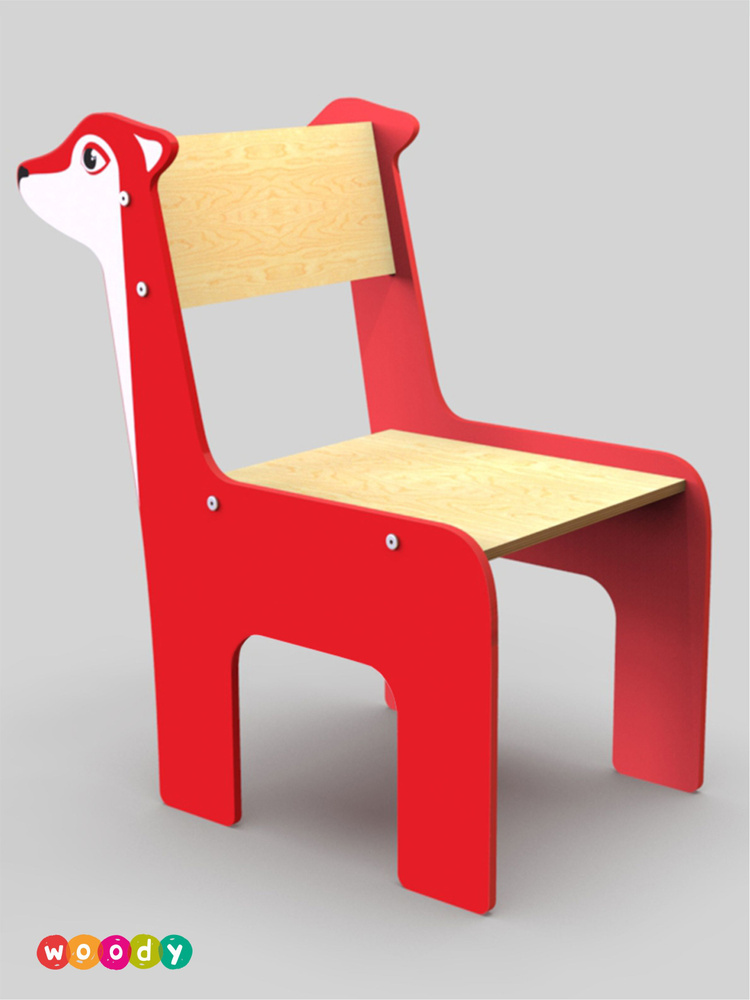 Стул детский WOODY Олень-1, мебель для детей в детскую комнату  #1