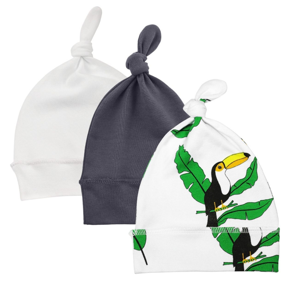 Комплект шапочек для новорожденных Toucan4Kids, 3 шт #1