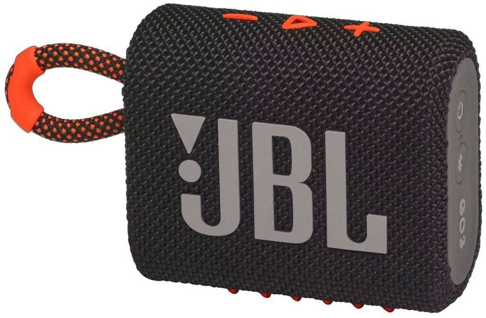 Беспроводная колонка JBL GO3, черно-оранжевый #1