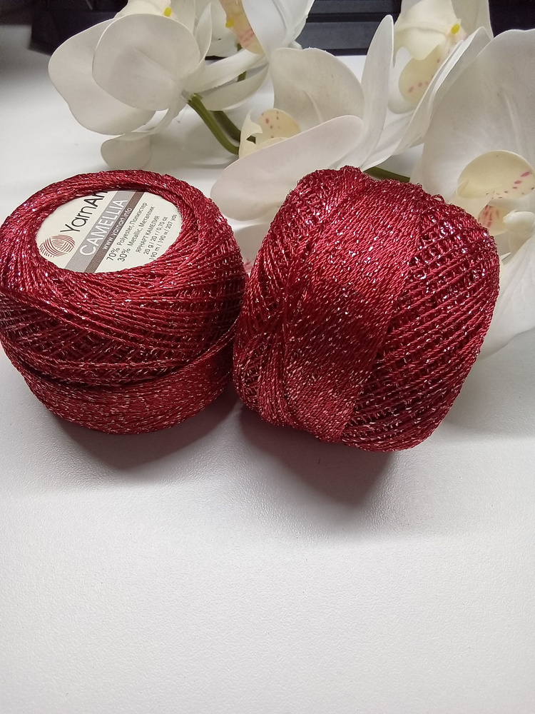 Пряжа для вязания YarnArt Camellia 20 гр/190 м 70% полиэстр, 30% метанит- 2  #1