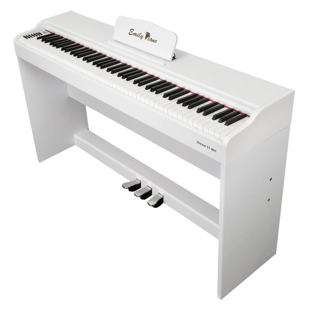 Корпусное цифровое фортепиано EMILY PIANO D-51 WH #1