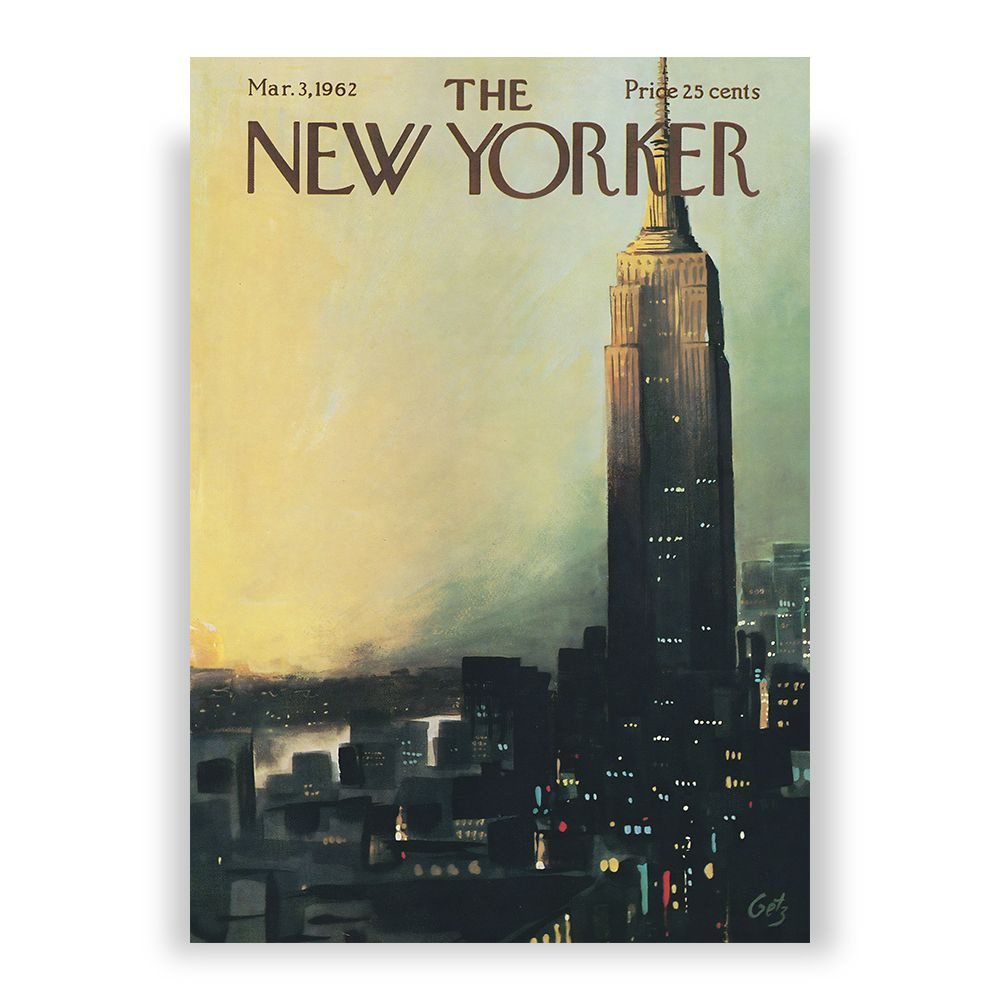 Постер "Постер от Арт-Плакат, обложка The New Yorker (Нью-Йоркер) от 03 марта 1962 года, 21 x 30 см в #1