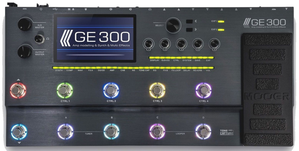 Mooer GE300 - Гитарный процессор эффектов с педалью экспрессии  #1