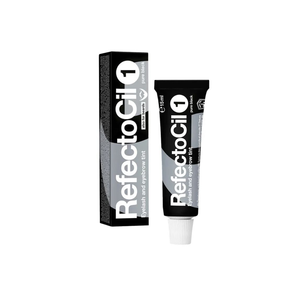 Refectocil Краска для бровей и ресниц №1 Черный / Pure black / Рефектоцил 15 мл.  #1