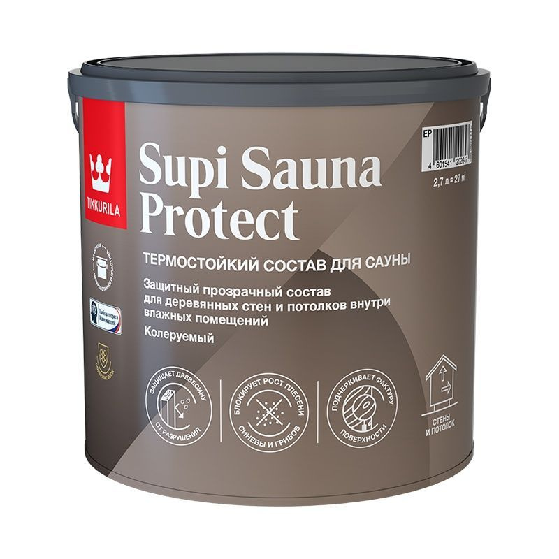 Состав для сауны Tikkurila Supi Sauna Protect 2,7 л #1