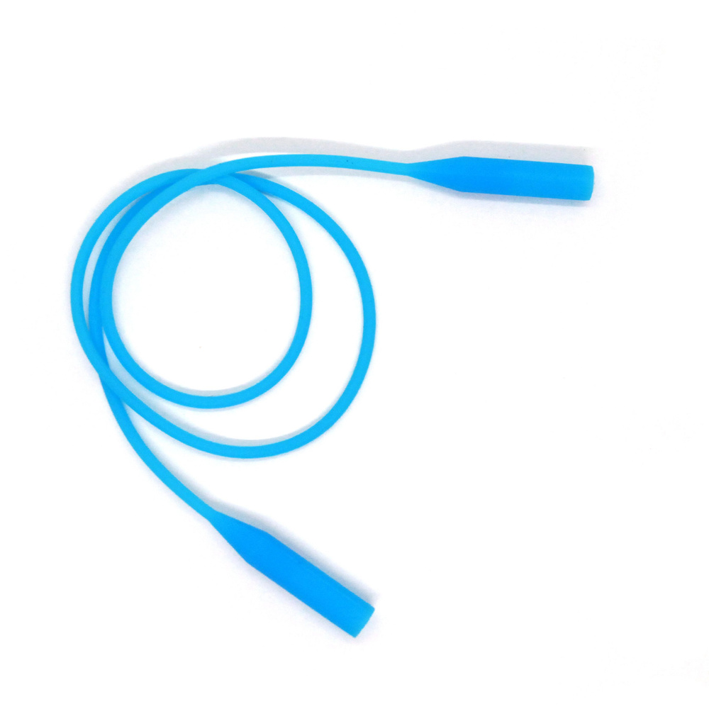 Шнурок держатель для очков силиконовый 50см, цвет голубой  #1
