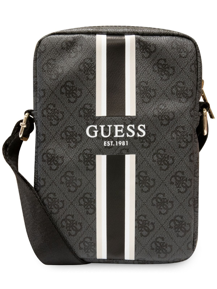 Сумка Guess Tablet Bag для планшета 8" из экокожи, на широком регулируемом тканевом ремешке через плечо, #1